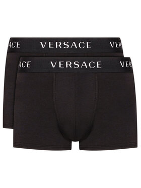 Versace Versace Комплект 2 чифта боксерки Parigamba AU04020 Черен