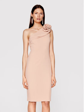 Babylon Babylon Φόρεμα κοκτέιλ N_MF5012 Ροζ Slim Fit