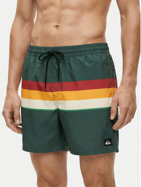 Quiksilver Quiksilver Szorty kąpielowe Everyday Printed Volley 15 EQYJV04219 Zielony Regular Fit