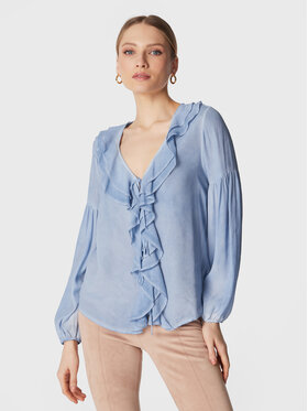 Guess Guess Блуза W3RH58 WF5K0 Син Regular Fit