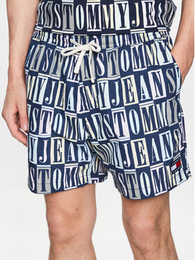 Tommy Jeans Tommy Jeans Pludmales šorti DM0DM15971 Tumši zils Regular Fit