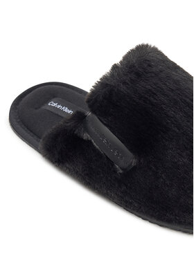 Calvin Klein Jeans Copati Hotel Slipper Fur After Glow YW0YW01593 Črna