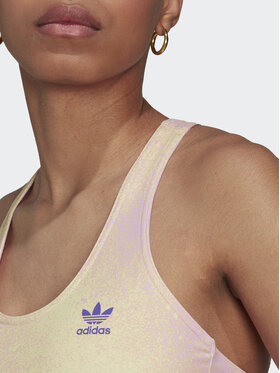 Adidas Top Allover HL6595 Žuta Slim Fit