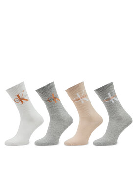 Calvin Klein Jeans Calvin Klein Jeans Lot de 4 paires de chaussettes hautes femme 701224131 Multicolore