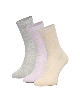 Nine West Nine West Skarpety krótkie CEO_BR_NW_25080_W_AW25 (3 PACK) Kolorowy