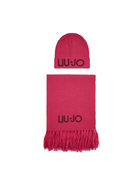 Liu Jo Liu Jo Set berretto e sciarpa Coordinato Logo Ric 2A2007 M0300 Rosa