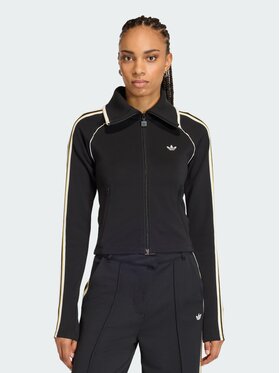 adidas adidas Bluza SLIM FITTED FIREBIRD Czarny Slim Fit