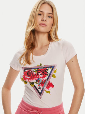 Guess T-shirt W4YI71 J1314 Ružičasta Regular Fit