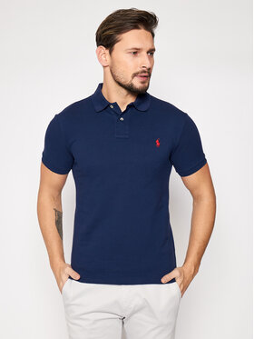 Polo Ralph Lauren Polo Ralph Lauren Поло Core Replen 710795080 Cиній Slim Fit