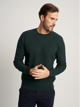 Willsoor Willsoor Sweter 59102 Zielony Regular Fit