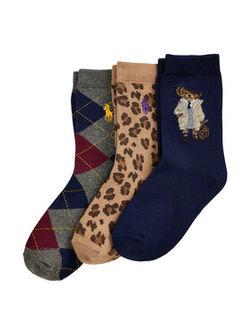 Polo Ralph Lauren Polo Ralph Lauren 3er-Set hohe Kindersocken 447P03258001 Bunt
