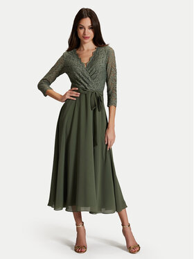 Swing Swing Abito da cocktail 5AH16800 Verde Regular Fit