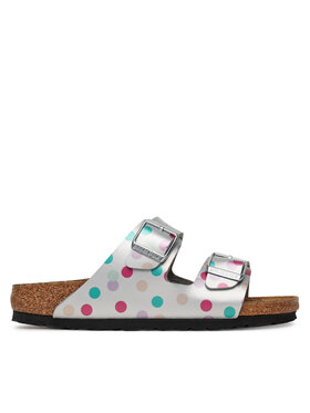 Birkenstock Birkenstock Ciabatte Arizona Kids 1029842 D Argento