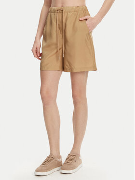 Marella Marella Pantaloncini di tessuto Borbona 2513141025 Beige Relaxed Fit