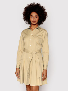 Polo Ralph Lauren Polo Ralph Lauren Φόρεμα πουκάμισο 211838048002 Καφέ Regular Fit