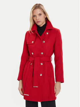 Morgan Morgan Wollmantel 242-GEVA Rot Regular Fit