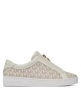 MICHAEL Michael Kors MICHAEL Michael Kors Sneakersy Keaton Zip Slip On 43R4KTFP2B Écru