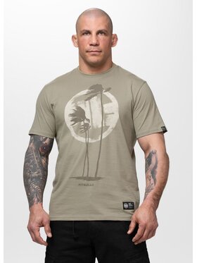 PITBULL PITBULL T-Shirt PALMS Szary Regular Fit