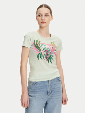Guess Guess Tričko W5GI07 J1314 Tyrkysová Slim Fit