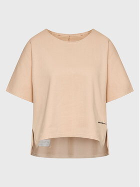NEBBIA NEBBIA Marškinėliai The Minimalist 417 Rožinė Loose Fit