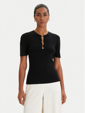 KARL LAGERFELD KARL LAGERFELD Блузка B1W18014 Чорний Slim Fit