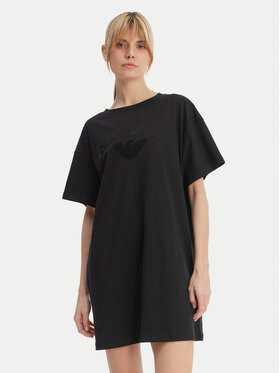 Emporio Armani Emporio Armani Každodenní šaty EW004078 AF20244 UC001 Černá Regular Fit