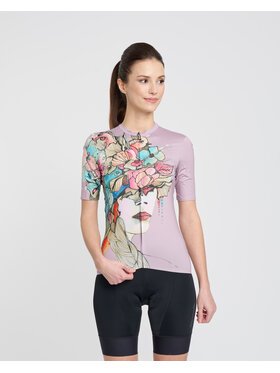 Rivanelle Rivanelle Koszulka rowerowa MADAM FLOWER ELITE Kolorowy Narrow Fit