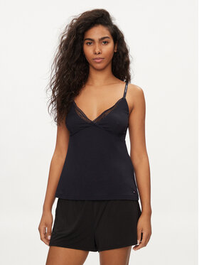 Tommy Hilfiger Tommy Hilfiger Тениска на пижама UW0UW05404 Тъмносин Slim Fit