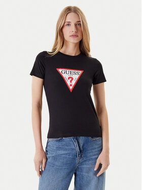 Guess Jeans Guess Jeans T-Shirt W4YI04 J1314 Schwarz Slim Fit