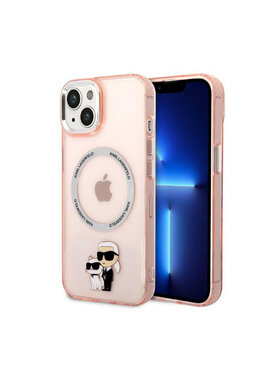 KARL LAGERFELD KARL LAGERFELD Etui na telefon IML NFT Karl & Choupette Magsafe Różowy