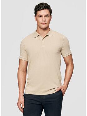 Pako Lorente Pako Lorente Polo P26SF-TX-001 Beżowy Classic Fit