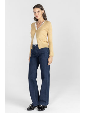 Deni Cler Milano Deni Cler Milano Kardigan T-DC-U454-E5-80-13-1 Złoty Regular Fit