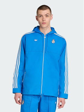 adidas adidas Kurtka wielofunkcyjna Originals Real Madrid Błękitny Loose Fit