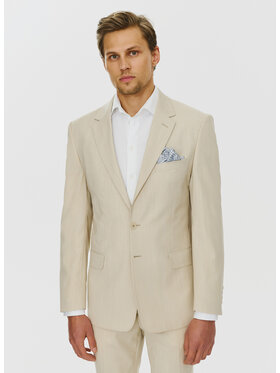 Pako Lorente Pako Lorente Marynarka P24SF-3G-004 Beżowy Slim Fit