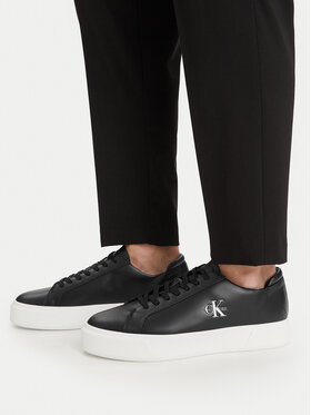 Calvin Klein Calvin Klein Αθλητικά Basket Cupsole Laceup Lth Ml YM0YM01460 Μαύρο