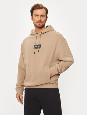 BOSS Boss Mikina NFL 50523231 Béžová Relaxed Fit