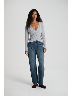 Le Songe Le Songe Bluzka ERIN Szary Basic Fit