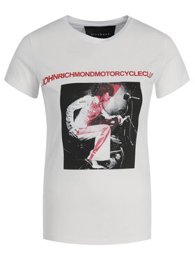 John Richmond John Richmond Póló RWA19251TS Fehér Regular Fit