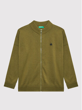 United Colors Of Benetton United Colors Of Benetton Maglione 12CDC500A Verde Regular Fit