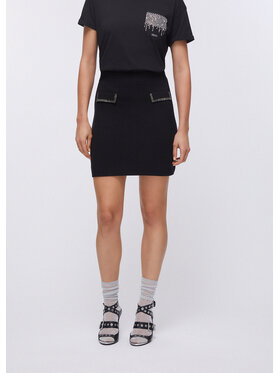 Liu Jo Liu Jo Spódnica mini TA6044MS59L22222 Czarny Regular Fit