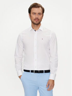Tommy Hilfiger Tommy Hilfiger Πουκάμισο MW0MW35810 Λευκό Regular Fit