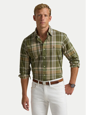 Polo Ralph Lauren Polo Ralph Lauren Koszula 710960639001 Zielony Custom Fit