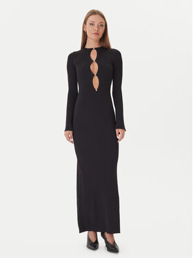 Bardot Bardot Úpletové šaty 59801DB Černá Slim Fit