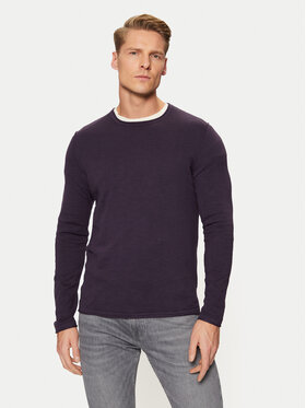 s.Oliver s.Oliver Pikkade varrukatega T-särk 2150762 Lilla Regular Fit