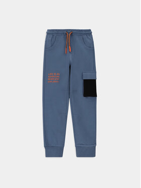 Coccodrillo Coccodrillo Donji dio trenerke WC4120102DEK Plava Slim Fit