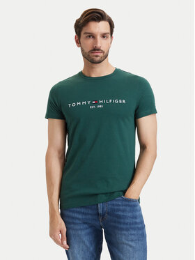 Tommy Hilfiger Tommy Hilfiger Тишърт Logo MW0MW11797 Тъмнозелен Regular Fit