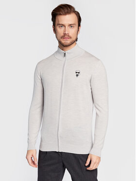 KARL LAGERFELD KARL LAGERFELD Kardigán 655015 524399 Sivá Regular Fit
