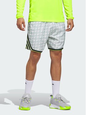 adidas adidas Szorty sportowe Crazy Lite AOP Zielony Loose Fit