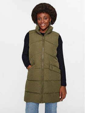 ONLY ONLY Bezrękawnik 15274066 Khaki Regular Fit