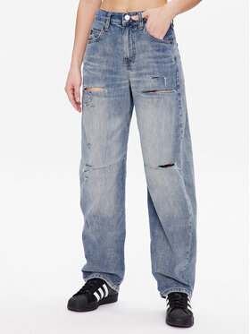 BDG Urban Outfitters BDG Urban Outfitters Jeans hlače BDG LOGAN CINCH RIPPED 76473453 Mornarsko modra Relaxed Fit